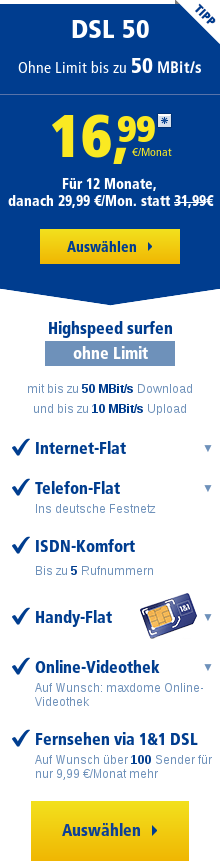 1und1 DSL 50